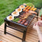 Portable Folding Grill: 4-Step Assembly, Light & Portable, Sturdy Design, Enjoy Outdoor Grilling Anytime