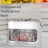 1PC Refrigerator Ice Cube Mold, Manual Press Two-Layer Design, Large Capacity Food-Grade PP Material, Suitable for Refrigerator Ice Making – Essential Kitchen Tool, 50-Cavity Ice Tray with Container, Practical Household Drink Ice Organizer.WHITE