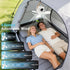 3600mAh Large Capacity Camping Fan Light, 3-in-1 Silent Illumination, 4-Speed Settings, Type-C Fast Charging, Essential Gear for Outdoor Tents.*khaki