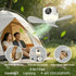 3600mAh Large Capacity Camping Fan Light, 3-in-1 Silent Illumination, 4-Speed Settings, Type-C Fast Charging, Essential Gear for Outdoor Tents.*WHITE