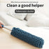 (Navy Blue) Household Cleaning Duster / Static Duster / Dust Sweeper / Telescopic & Non-Shedding / Washable / High-Reach Cleaning Tool / Cleaning Tools & Supplies