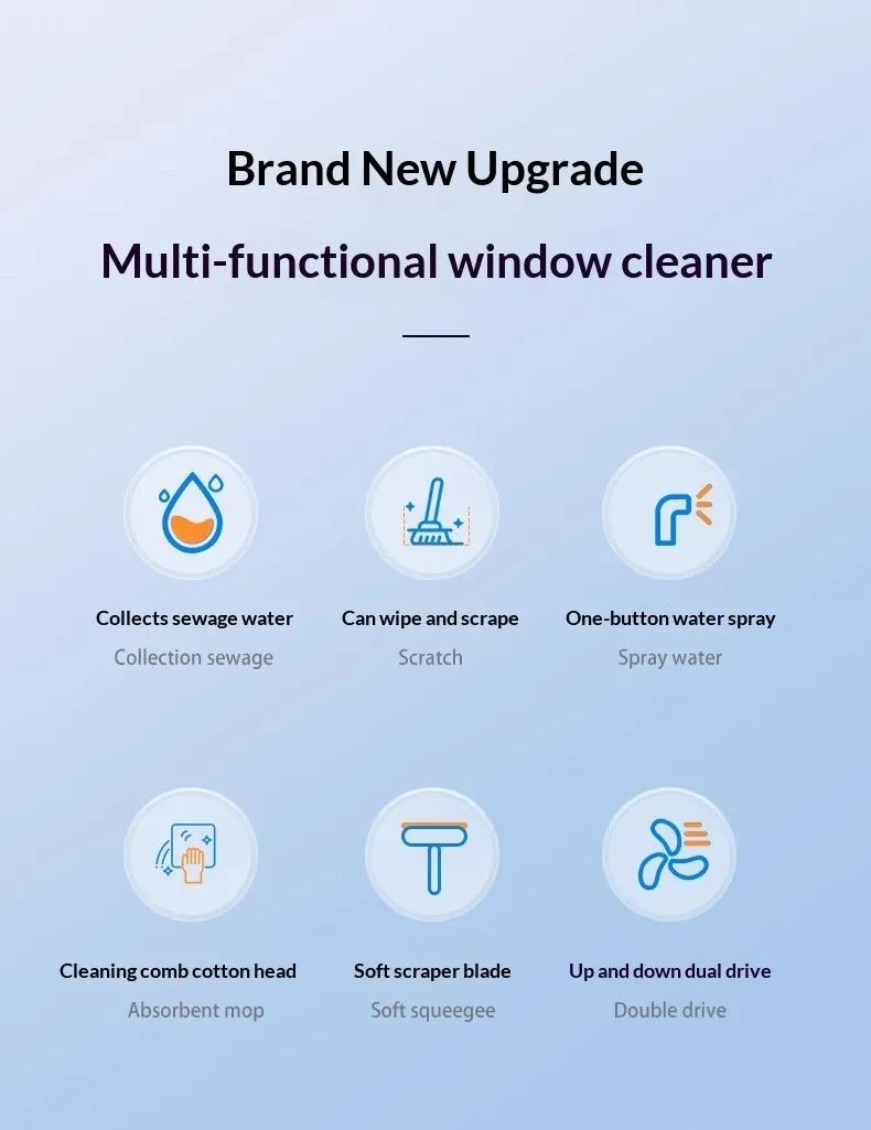 Cordless Electric Window Vacuum Cleaner: High-Powered Professional Handheld Window Cleaner, Streak-Free Cleaning for Mirrors, Shower Screens & Tiles, Anti-Drip Squeegee Vacuum Tool