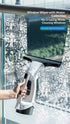 Cordless Electric Window Vacuum Cleaner: High-Powered Professional Handheld Window Cleaner, Streak-Free Cleaning for Mirrors, Shower Screens & Tiles, Anti-Drip Squeegee Vacuum Tool