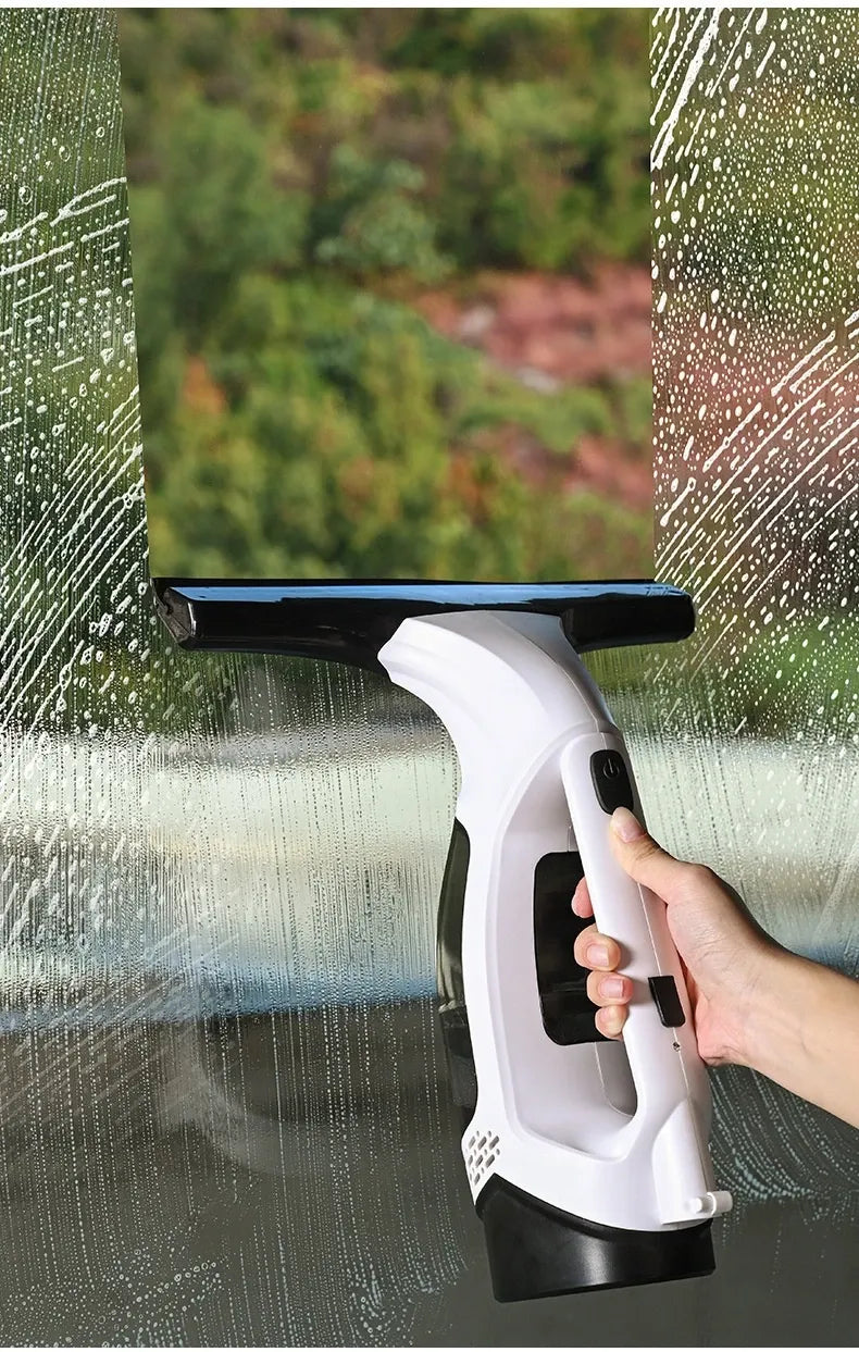 Cordless Electric Window Vacuum Cleaner: High-Powered Professional Handheld Window Cleaner, Streak-Free Cleaning for Mirrors, Shower Screens & Tiles, Anti-Drip Squeegee Vacuum Tool