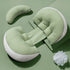 Pregnancy Belly & Back Support Pillow, Adjustable & Fully Machine Washable, High Elasticity & Long-Lasting Shape, Relieves Aches and Pains During Pregnancy./Sunlight green