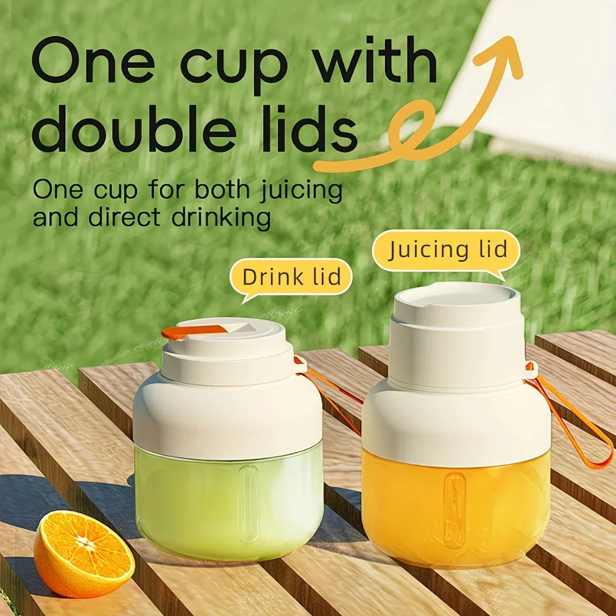 Portable multifunctional large-capacity tumbler, featuring powerful performance for juicing, baby food, and ice crushing. Perfect for home, outdoor, and fitness use, offering fresh and healthy beverages anytime, anywhere.green