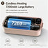 900ml Cordless Heating Lunch Box, 7200mAh Long Battery Life, Portable Meal Warmer (GREY)