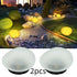 2pcs  solar simulated pebble garden lights, frosted texture blends naturally, smart light control auto on/off, waterproof and weather-resistant, stable placement, ideal for garden, lawn, pathway, and landscape lighting.*white light