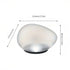 1pcs Solar simulated pebble garden light, frosted texture blends naturally, smart light control auto on/off, waterproof and weather-resistant, stable placement, ideal for garden, lawn, pathway, and landscape lighting.*white light