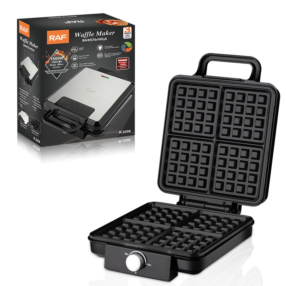 RAF Waffle Maker, four-grid large capacity, crispy outside and soft inside, easy new baking experience.