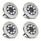 4PCS Solar Outdoor Buried Light Waterproof Garden Lawn Lamp Warm Landscape Lighting No Wiring Auto Charge Night Illumination Decorative Light.*white light