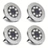 4PCS Solar Outdoor Buried Light Waterproof Garden Lawn Lamp Warm Landscape Lighting No Wiring Auto Charge Night Illumination Decorative Light.*white light