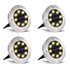 4PCS Solar Outdoor Buried Light Waterproof Garden Lawn Lamp Warm Landscape Lighting No Wiring Auto Charge Night Illumination Decorative Light.*white light