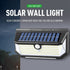 218LED Solar Sensor Wall Light, Smart Light Control, 270° Wide-Angle Illumination, Three Sensing Modes, Energy Saving and Eco-Friendly, No Wiring Installation, Top Choice for Outdoor Security