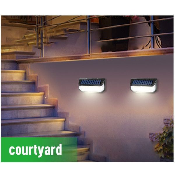218LED Solar Sensor Wall Light, Smart Light Control, 270° Wide-Angle Illumination, Three Sensing Modes, Energy Saving and Eco-Friendly, No Wiring Installation, Top Choice for Outdoor Security