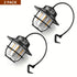 2PCS Portable Rechargeable Camping Lantern, 4 Light Modes Adjustable Brightness IP65 Waterproof LED Tent Light for Camping Fishing Hiking Power Outage Emergency