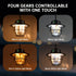 2PCS Portable Rechargeable Camping Lantern, 4 Light Modes Adjustable Brightness IP65 Waterproof LED Tent Light for Camping Fishing Hiking Power Outage Emergency