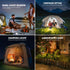 2PCS Portable Rechargeable Camping Lantern, 4 Light Modes Adjustable Brightness IP65 Waterproof LED Tent Light for Camping Fishing Hiking Power Outage Emergency