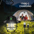 2PCS Portable Rechargeable Camping Lantern, 4 Light Modes Adjustable Brightness IP65 Waterproof LED Tent Light for Camping Fishing Hiking Power Outage Emergency