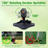 1-pack garden sprinkler with 16 nozzles, 180° rotatable adjustable head, automatic irrigation system, wide coverage, easy installation, no electricity needed, ideal for lawn and garden watering.