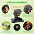 1-pack garden sprinkler with 16 nozzles, 180° rotatable adjustable head, automatic irrigation system, wide coverage, easy installation, no electricity needed, ideal for lawn and garden watering.