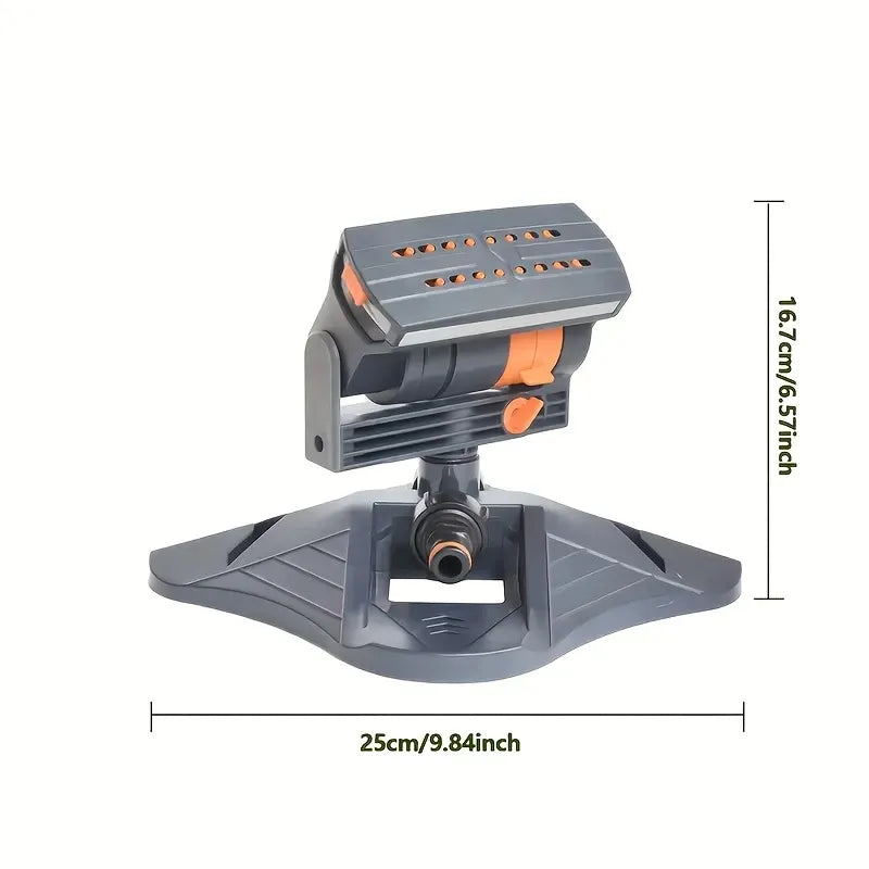 1-pack garden sprinkler with 16 nozzles, 180° rotatable adjustable head, automatic irrigation system, wide coverage, easy installation, no electricity needed, ideal for lawn and garden watering.