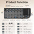 Multifunctional Mini Wireless Keyboard and Mouse Combo: Bluetooth & 2.4G Dual Mode, Integrated Laser Pointer and Touchpad, Multi-System Compatible, Essential Tool for Business Presentations and Office Work.