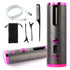 Automatic Hair Curling Wand, Tangle-Free Design, Portable USB Charging Rotating Curling Iron with Ceramic Barrel, Suitable for Long Hair, Fast, Ideal for Hairstyling.Lavender gray