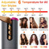 Automatic Hair Curling Wand, Tangle-Free Design, Portable USB Charging Rotating Curling Iron with Ceramic Barrel, Suitable for Long Hair, Fast, Ideal for Hairstyling.Lavender gray