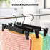 10-Pack Multi-Purpose Adjustable Pant Hangers: Thickened Non-Slip Clips, 360° Rotating Hook, Adjustable Width, Suitable for Organizing and Drying Various Clothes, Towels, and More.