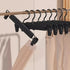 20pcs Super Anti-Slip Pants Hangers with Clips, Thickened Plastic Dual-Use Skirt/Pants Hangers, Seamless Anti-Mark Home Drying Racks, Wardrobe Organizer Essential.