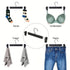 20pcs Super Anti-Slip Pants Hangers with Clips, Thickened Plastic Dual-Use Skirt/Pants Hangers, Seamless Anti-Mark Home Drying Racks, Wardrobe Organizer Essential.