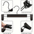 20pcs Super Anti-Slip Pants Hangers with Clips, Thickened Plastic Dual-Use Skirt/Pants Hangers, Seamless Anti-Mark Home Drying Racks, Wardrobe Organizer Essential.