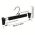 20pcs Super Anti-Slip Pants Hangers with Clips, Thickened Plastic Dual-Use Skirt/Pants Hangers, Seamless Anti-Mark Home Drying Racks, Wardrobe Organizer Essential.