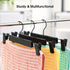 20pcs Super Anti-Slip Pants Hangers with Clips, Thickened Plastic Dual-Use Skirt/Pants Hangers, Seamless Anti-Mark Home Drying Racks, Wardrobe Organizer Essential.
