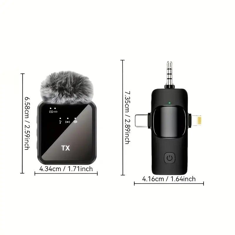 2.4G Wireless Lavalier Microphone: Multi - person, Full - scenario Audio, 25m HD Noise - reduction