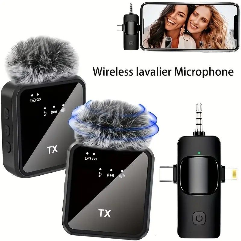 2.4G Wireless Lavalier Microphone: Multi - person, Full - scenario Audio, 25m HD Noise - reduction