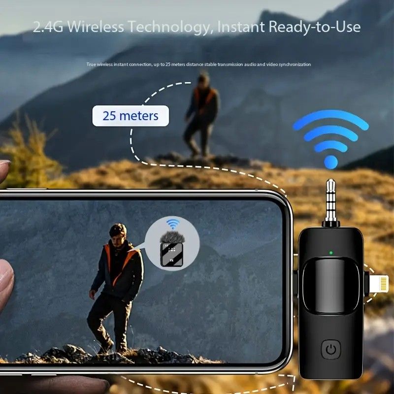 2.4G Wireless Lavalier Microphone: Multi - person, Full - scenario Audio, 25m HD Noise - reduction