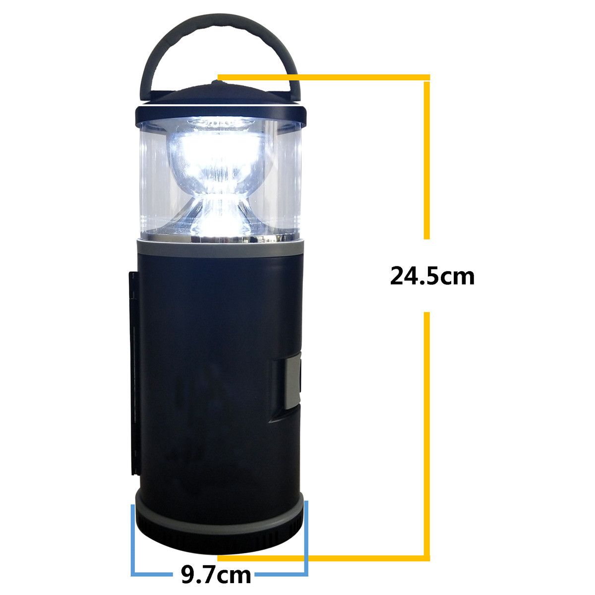 Multi-Functional Camping Lantern Tool Set, 6 White + 4 Red LED, Built-in Bits/Tape Measure/Utility Knife/Sockets, ABS Lightweight Portable, Outdoor Lighting & Home Repair