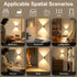 2PCS Induction wall lamp with three-color stepless dimming, 120° auto shut-off, USB rechargeable magnetic installation. Smart motion-sensing LED wall lamp, serving as both a night light and an ambient light./golden