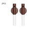 2-Pack USB Rechargeable Magnetic LED Night Light – Motion Sensor Wall Light for Bedroom, Kitchen & Bathroom/Walnut color