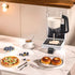 Handheld Batter Dispenser with Measuring Cup, PP Cake Waffle Pancake Batter Separator, DIY Baking Tool.(black)