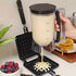 Handheld Batter Dispenser with Measuring Cup, PP Cake Waffle Pancake Batter Separator, DIY Baking Tool.(black)