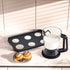 Handheld Batter Dispenser with Measuring Cup, PP Cake Waffle Pancake Batter Separator, DIY Baking Tool.(black)