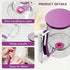 Handheld Batter Dispenser with Measuring Cup, PP Cake Waffle Pancake Batter Separator, DIY Baking Tool(purple)