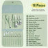 16-Piece Nail Care Set | Portable & Professional, One Box for Hand & Foot Details。green