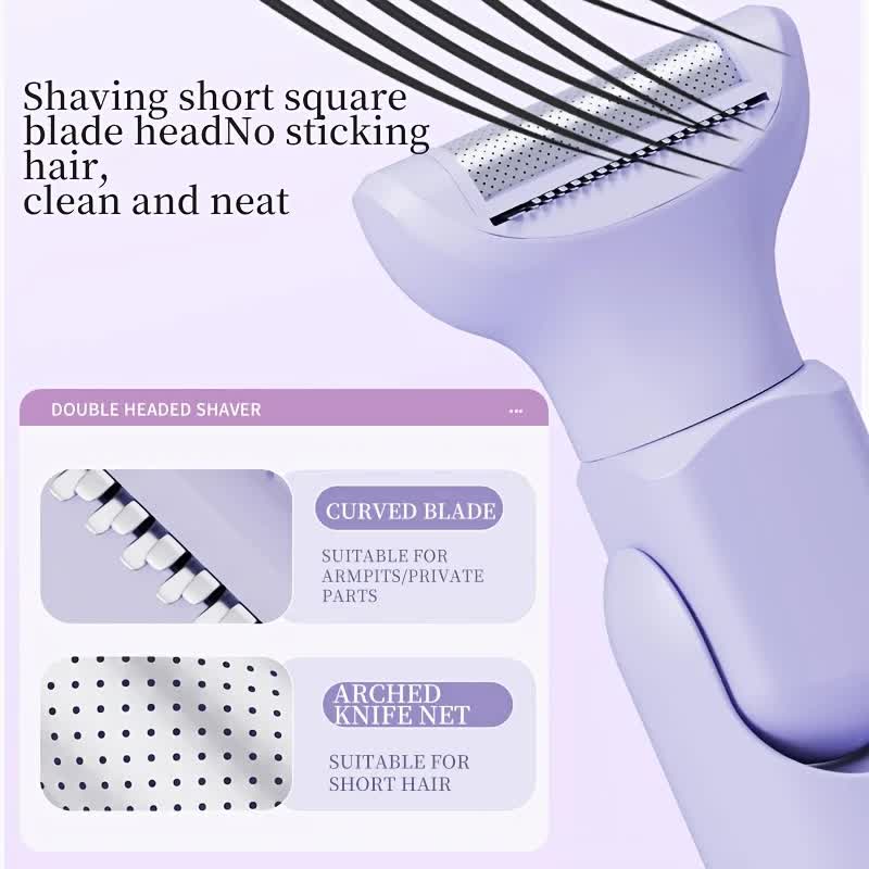 Women's Whole Body Electric Hair Removal Device, Painless Hair Removal, Type-C Fast Charging .pink
