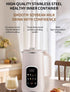 Blender & Soy Milk Maker: Dry Bean Direct Grinding No Soak, 800W High-Temp Boiling, 12 Functions + 12H Reservation, Silent Operation, 1.2L Large Capacity — Fresh & Convenient All Day