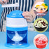 1 Multi-Function Shaved Ice Machine and Snow Ice Maker – Compact Manual Ice Shaver with Smoothie and Milkshake Making Functions. blue