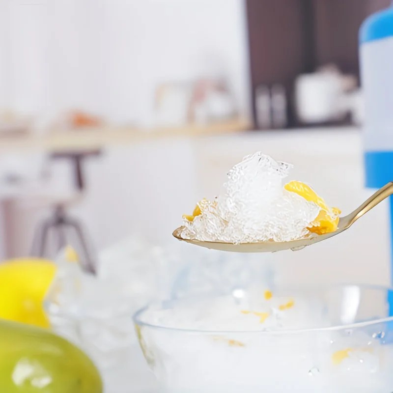 1 Multi-Function Shaved Ice Machine and Snow Ice Maker – Compact Manual Ice Shaver with Smoothie and Milkshake Making Functions. blue